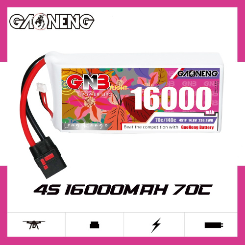 Аккумулятор Li-po Gaoneng GNB 16000mah 4S1P 14.8V 70C 47x80x182mm