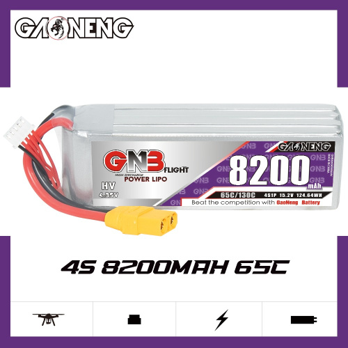 Аккумулятор Li-po Gaoneng GNB 8200mah 4S1P 15.2V HV 65C 46x44x140mm