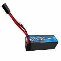 Аккумулятор LiPo B&C 6000 MAH 14.8v (4s) 90C, 5mm + TRX, Hard case