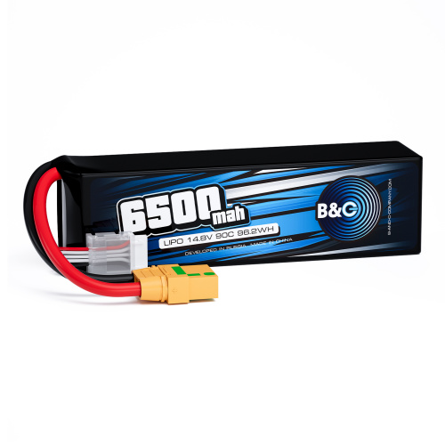 Аккумулятор Li-po B&C 6500 MAH 14.8V (4s) 90C, XT90, Soft case
