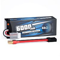 Аккумулятор Li-po B&C 6000 MAH 11.1v (3s) 90C, 5mm + TRX, Hard case
